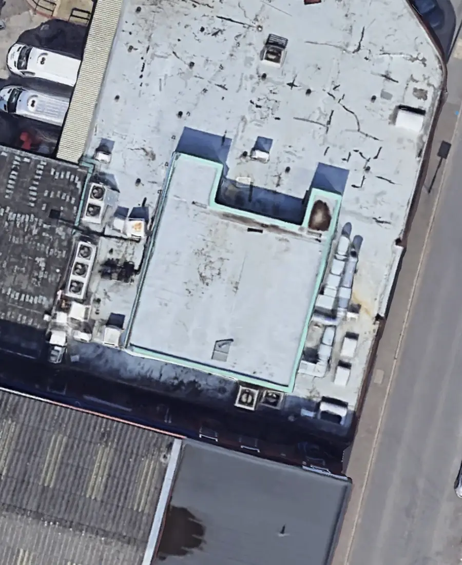 A large commercial roof suited to solar panels